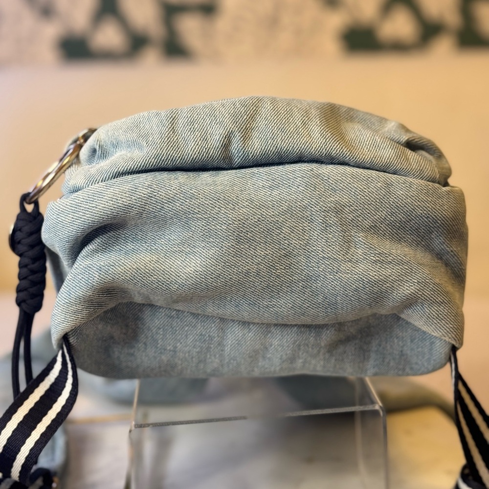 🤑See By Chloe Denim Backpack with Black and White Straps - Picture 9 of 10